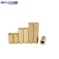 10pcs/lot Hex Female to Female M2 M2.5 M3 M4 M5 brass standoff spacer Hexagonal Stud Spacer Hollow Pillars Screw