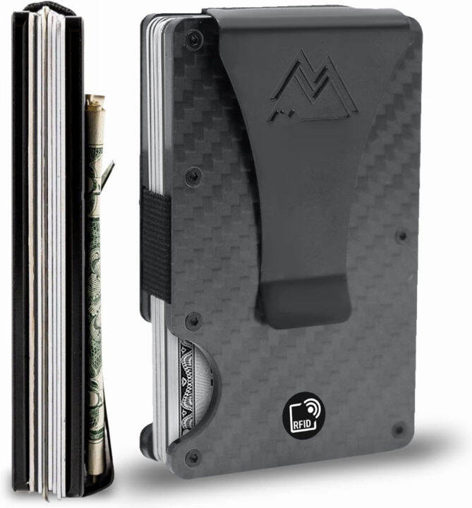 mountain-voyage-co-mountain-voyage-minimalist-wallet-for-men-slim-rfid-wallet-i-scratch-resistant-matte-carbon-fiber-credit-card-holder-amp-money-clip-easily-removable-money-amp-cards-mens-wallets