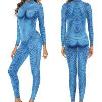 Zentai ชุดคอสเพลย์ผู้ใหญ่ชุดจัมพ์สูทรัดรูปเซ็กซี่สำหรับผู้ชายและผู้หญิงอวตารภาพยนตร์จากร้าน Zuoci ชุดคอสเพลย์สำหรับเด็ก