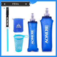 AONIJIE 250Ml 450Ml 500Ml BPA-Free Soft Flask SD09 SD10พับขวดน้ำ TPU สำหรับวิ่ง Hydration Pack เอวกระเป๋าเสื้อกั๊ก