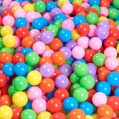 200Pcs Baby Ocean Balls Water Pool Ocean Wave Ball Kids Swim Pit with Basketball Play House Outdoors Tents Toys