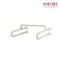 Karat Faucet ราวทรงตัวคู่สำหรับโถปัสสาวะชายแบบติดผนัง ขนาด 60x60x19.8 ซม. (Ø 35 มม.)(หุ้ม ABS) KB-01-836-AB(D)