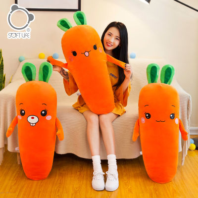 🥕SOFTLIFE🥕Carrot Plush Toy Creative Long Pillow Vegetable Doll Gift for 4-years and Above