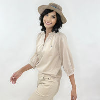 PORTLAND เสื้อเบลาส์แขน 3 ส่วน / Sleeves Blouse (BEIGE)