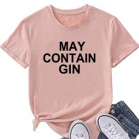 May Conn Gin Letter เสื้อยืดแขนสั้นผู้หญิงคอกลมหลวม BY102S-5XL