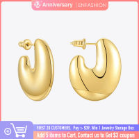 ENFASHION Irregular Stud Earring For Women Gold Color Earings 2021 Stainless Steel Holiday Fashion Jewelry Pendientes E201218