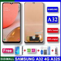 100% จอ LCD สำหรับ Samsung Galaxy A32 A325 A325F SM-A325M SM-A325F/DS LCD Touch Screen Digitizer Assembly สำหรับ Samsung A32 4G