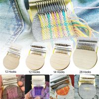 Diy Creative Braiding Patching Machine Hand Knitting Wooden Speed Weve Type Weave Darning Tools Stitching Knitting Small Loom Knitting  Crochet
