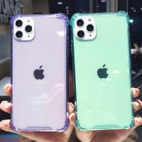 [HF17] สำหรับ iPhone 11 Pro X XR XS Max 6วินาที7 8บวกโทรศัพท์กรณีลูกอมสีกันกระแทกกันชนใส Soft TPU สำหรับ iPhone 11 SE 2020 13