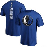 NEW New Nba Mavericks Porzingis Fan Sports Short Sleeve T-shirt Top Round Neck Training Apparel Unisex Large a