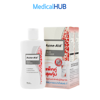 Acne Aid Liquid Cleanser AcneAid แอคเน่-เอด แอคเน่เอด สีแดง สบู่เหลวล้างหน้า ขนาด 100 ml จำนวน 2 ขวด แพคคู่ 17060