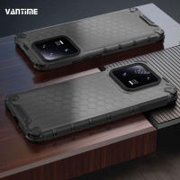 Vantime สำหรับ Xiaomi 13 13 Pro 12 Lite 5G รังผึ้งเคสมือถือกันกระแทกโปร่งแสงกลับ