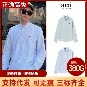 Shop Ami Paris Shirt Long Sleeves with great discounts and prices