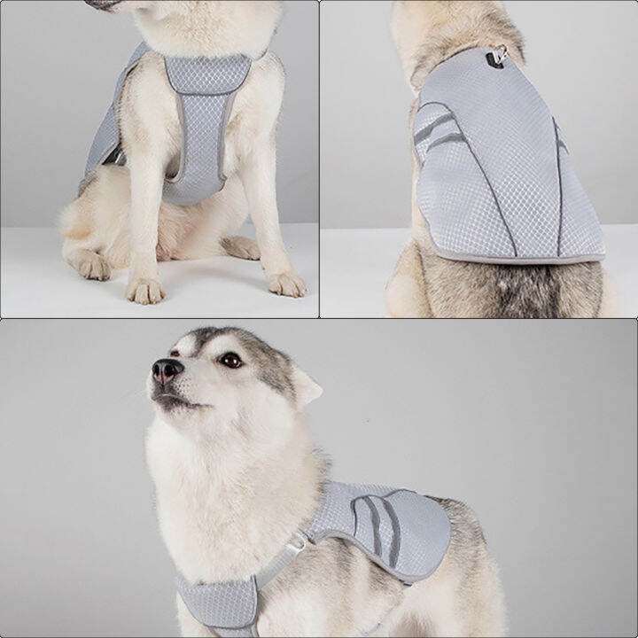 Cooling Vest Harness Adjustable Easy Control Self Cooling for Large Dog