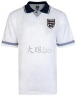 High quality stock Retro England super LAN dark grain restoring ancient ways football clothes 1990 retro shirt