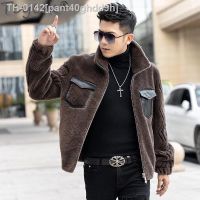 ☫ pant40ghdd9h Tcyeek real casaco de pele dos homens inverno quente ovelha shearing jaqueta moda roupas masculinas nova lapela casacos masculino chaquetas hombre