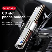 Baseus Gravity Car Phone Holder 360 Rotation Gravity CD Slot Mount Car Clip Holder Stand cket for 4-6.5 inch Mobile Phone