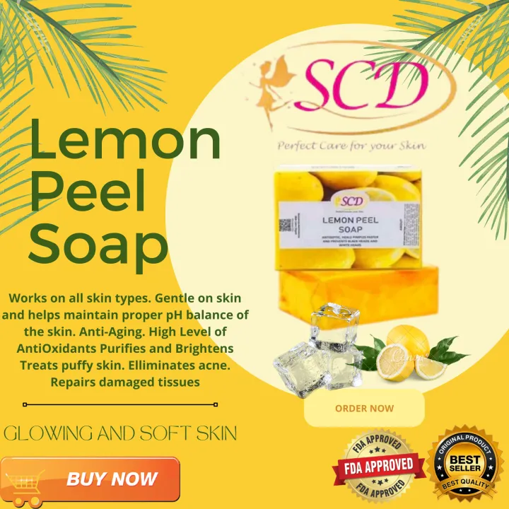 SCD LEMON PEELING SOAP ORGINAL - (Whitening,Antiseptic,Heals pimples ...