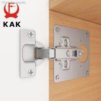 ☢ KAK Stainless Steel Cabinet Hinge Repair Plate 1-8 Pack Door Hinge Mounted Plate with Screws Furniture Hardware Accessories