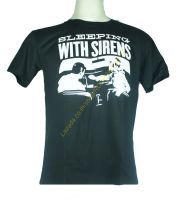 เสื้อวง SLEEPING WITH SIRENS เสื้อวินเทจ ผ้าร้อยแท้ สลีปปิงวิทไซเรนส์ ไซส์ยุโรป PTD1412