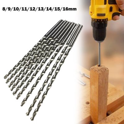 1pc 300mm Extra Long High Speed Steel Auger Twist Drill Bit Drilling Bit For Metal Plastic Wood 7/8/9/10/11/12/13/14/15/16mm
