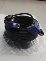 CABLE VGA/RGB หัว M/M สายจอ15 pin  VGA 15 เมตร ผู้ผู้ ใช้ต่อคอมกับจอ สัญญานภาพอย่างเดียว สายหนา เส้นใหญ่ สัญญานดีได้มาตราฐาน