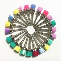 50Pcs/Pack Dental Lab Materials Colorful Nylon Latch Flat Polishing Prophy Cup Polisher Brushes Dentist Products Shoe Care