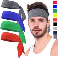 QANGENJU 10 สี หัวผูก อุปกรณ์ออกกำลังกายเทนนิส หมวกกลางแจ้ง Jogging Sport Sweatband ที่คาดผมสำหรับเล่นกีฬา ที่คาดผมโจรสลัด กิ๊บติดผมโยคะ