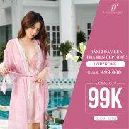 Áo choàng Kimono voan in logo Venus Secret. -1WS3BC