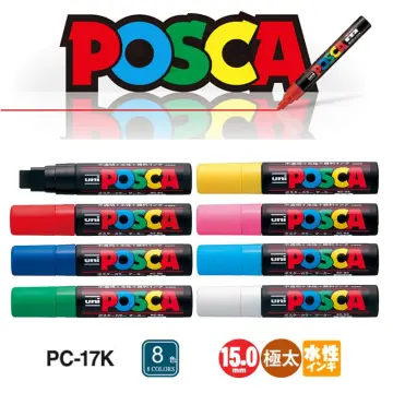 Uni Posca Paint Marker Full Range Bundle Set , Mitsubishi Poster Colour All Color Marking Pen Medium Point ( PC-5M ) 29 Colours