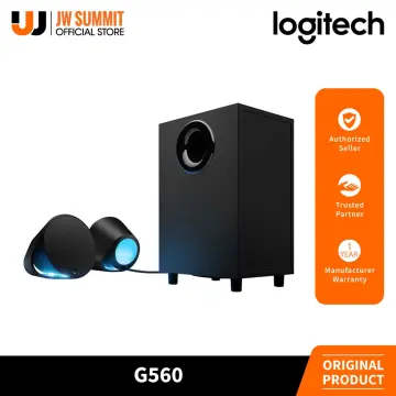 Logitech G560 PC Gaming Speaker System with 7.1 DTS:X Ultra Surround Sound,  Game based LIGHTSYNC RGB, Two Speakers and Subwoofer, Immersive Gaming