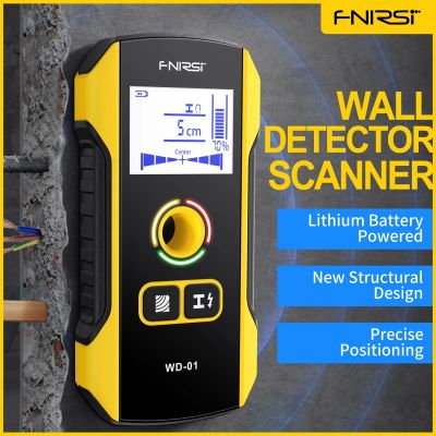 FNIRSI WD-01มืออาชีพมัลติฟังก์ชั่เอซีไม้ค้นหาสายเคเบิลเครื่องสแกนตัวตรวจจับกำแพงแบบหลุมเครื่องตรวจจับโลหะเครื่องสแกนสแกนเนอร์ผนังใต้ดินจอแสดงผล LCD HD พร้อมถุงป้องกัน