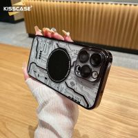 KISSCASE เคสสุดหรูสำหรับ IPhone แพคเกจเต็มรูปแบบเคลือบด้วยไฟฟ้า14 13 12 11 Pro Max เคสกันกระแทกแม่เหล็กเคสระบายความร้อนสำหรับ IPhone 14 Pro Max