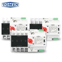 2P 3P 4P Din Rail ATS สำหรับ PV และอินเวอร์เตอร์พลังงานคู่อัตโนมัติสวิตช์เลือกส่งของโดยไม่ถูกขัดจังหวะ63A 100A 125A