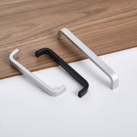 Black/Gold solid Aluminum Alloy Kitchen Cabinet Handles Drawer cupboard wardrobe Door Straight Handle Furniture Hardware Door Hardware Locks