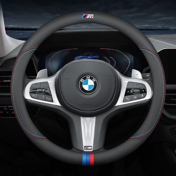 hot-gtistt-สำหรับ-bmw-m-หุ้มพวงมาลัยรถยนต์-พวงมาลัยรถยนต์-กันลื่น-ปลอกหุ้มพวงมาลัยรถยนต์-ที่หุ้มพวงมาลัยรถยนต์-ระบายอากาศได้-ปลอกหุ้มพวงมาลัย-หนังไมโครไฟเบอร์-ที่หุ้มพวงมาลัย-แต่งรถภายในรถยนต์-สำหรับ-