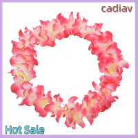 ของขวัญคริสต์มาส Cadiav Laburta Hawaiian Leis จำลองดอกไม้ผ้าไหม Leis เต้นรำพวงมาลัยชุดปาร์ตี้แฟนซี8สี