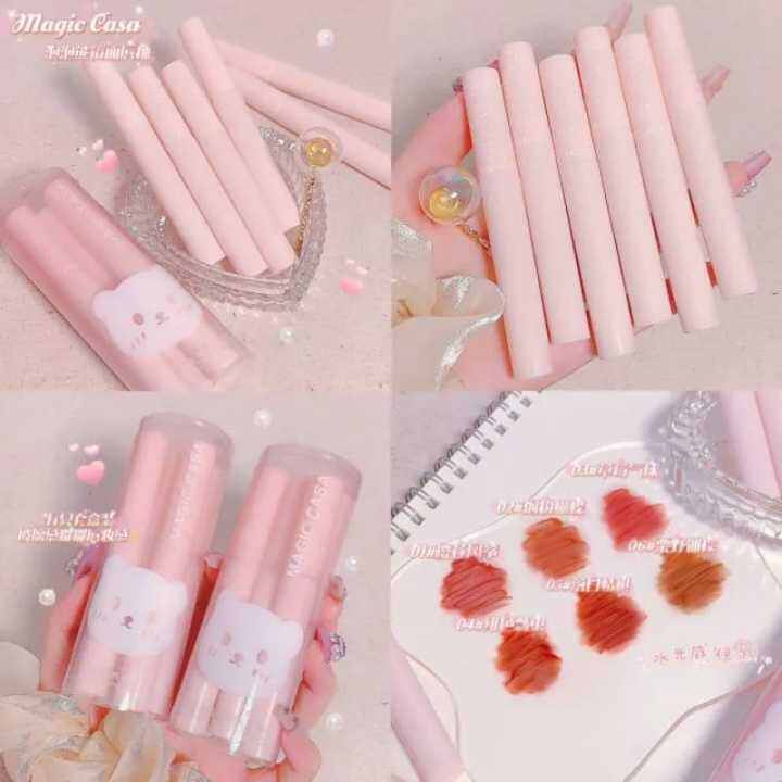 Lipstik Cair / Lipstick Pink Bear / Lip Gloss Korean / Lip Gloss Water