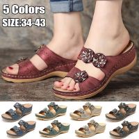 Womens Open Toe Sandle Summer , Woman Premium Orthopedic Slip on Wedges, Ladies Anti-slip Softy Sandal Shoes