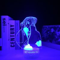 Akatsuki Anime 3D White Base LED Visual Illusion Changing Night Light Bedroom Nightlight Birthday Gift Home Decor Lamp