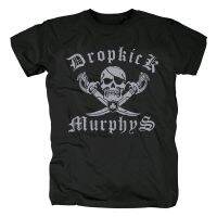 Dropkick Murphys Irish Folk Mens Black Round Neck Short Sleeve Wild Cotton T-Shirt