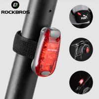 ROCKBROS Bike Tail Light MTB Road Bike Light Night Safe Warning LED Light Cycling Running Helmet Tail Light Bicycle Accessories