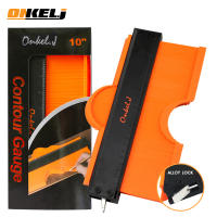 ONKEL.J Brand Lock Wider Contour Gauge Profile Tool Alloy Edge Shaping Wood Measure Ruler Laminate Tiles Meethulp Gauge