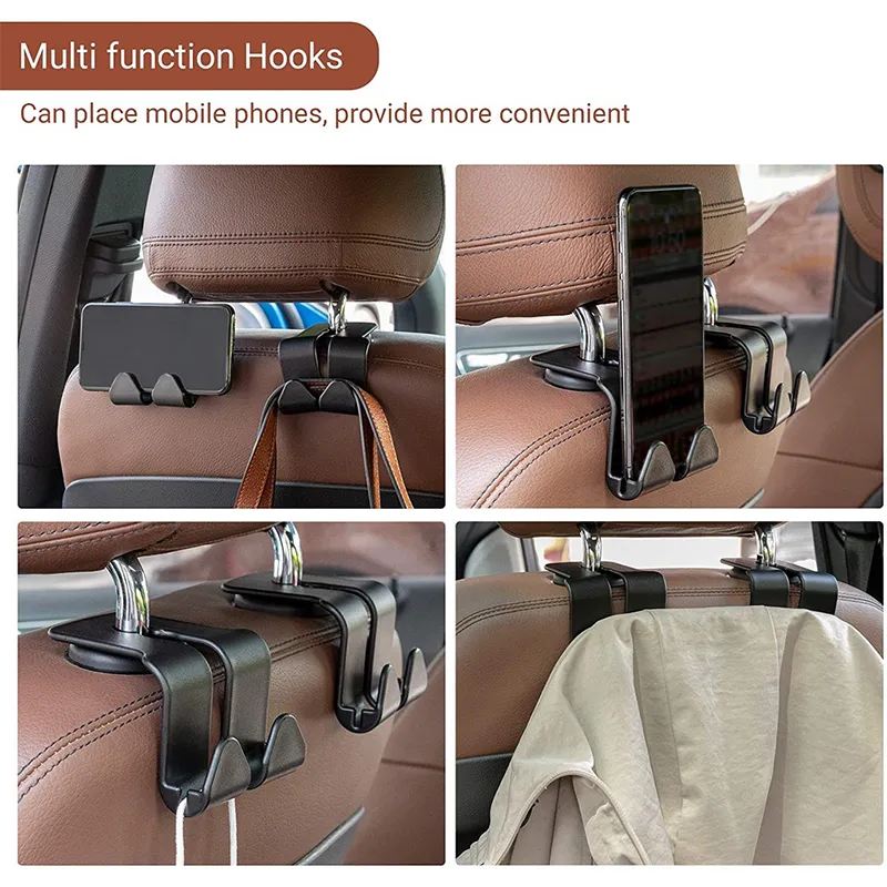 SCH Headrest Hooks For Car Car Seat Hook Purse Hooks For Car