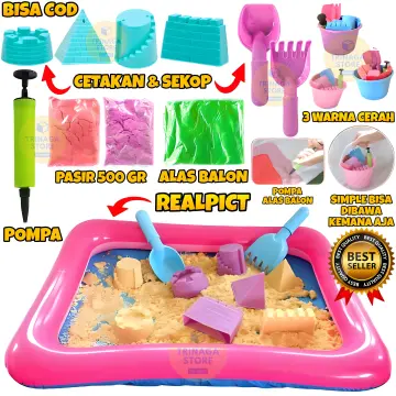 Jual Pasir Kinetik 500 gram Pasir Ajaib Mainan Edukasi Play Sand