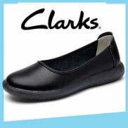 Clarks Giày Lười Nữ Đế Độn Da Mềm Êm Chân Thoáng Khí Phong Cách Thời Trang