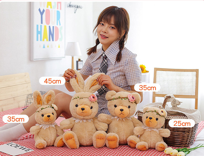 ตุ๊กตากระต่าย-ตุ๊กตาหมี-ตุ๊กตา-teddy-bunny-ตุ๊กตาให้แฟน-พร้อมส่งจากไทย