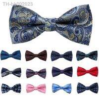 ☎ New Style Bow Tie Fashion Paisley Blue Bowtie Fit Business Daily Floral Wine Bowknot Butterfly Wedding Cravats Gift Accessories