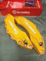 ครอปดิสเบรค brembo สีเหลือง ไซส์ L สำหรับล้อเเม็ก17-18-19 นิ้วราคาต่อคู่