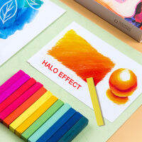 ซอฟท์พาสเทลชุดสแควร์พาส Chalks สแควร์ศิลปินพาสเทลชุดกล่องคละสี FKU